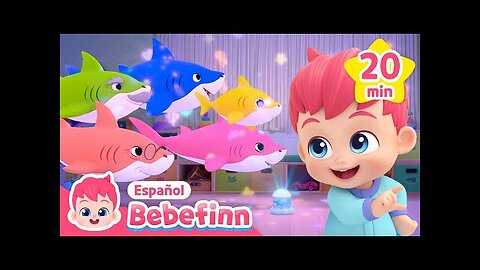 ¡Cantemos con Tiburón Bebé!🎶 | Las Mejores Canciones Infantiles | Bebefinn en español