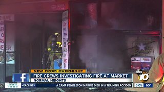Fire destroys market in Normal Heights