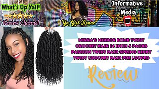 MIRRA'S MIRROR Bomb Twist Crochet Hair 14 Inch 6 Packs