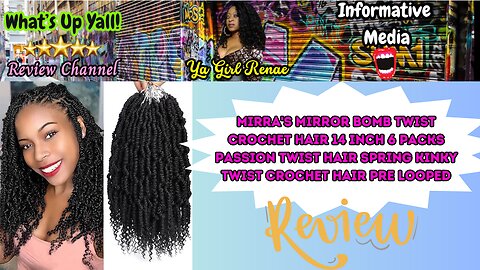 MIRRA'S MIRROR Bomb Twist Crochet Hair 14 Inch 6 Packs