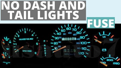 Dash Light Illumination and Tail Light Do not work? (Fuse)