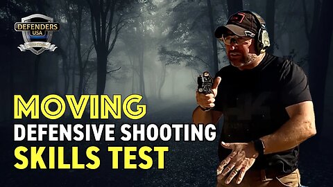 Move and Shoot! Test Your Defensive Shooting Skills | Moving B8 Drill from Defenders USA