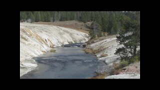 Firehole River in the Upper Geyser Basin