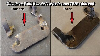 Cast Iron Weld Repair low hydrogen 7018 stick rod