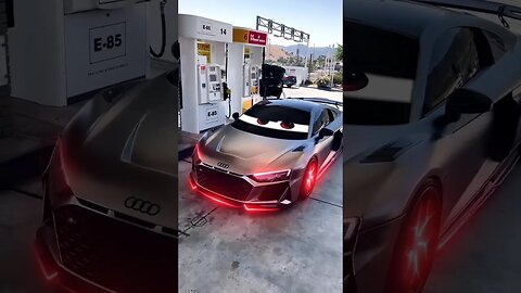 Luxury Car Neon Effect Edit 🤨 Theory: Behind the Scenes #audi #shorts