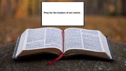 Pray for Our Leaders | Weekday Word | Nov 3, 2020