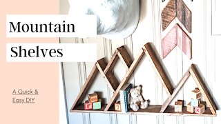 Rustic Mountain Shelves - DIY