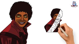 How to Draw Michael Jackson Thriller - Art Tutorial