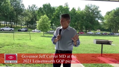 Governor Jeff Colyer MD at the 2021 Leavenworth picnic out takes￼