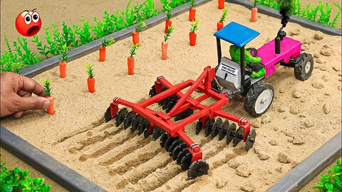 top most creative diy tractor plough machine science project of mini sun farming