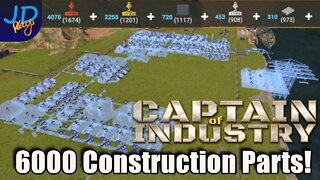 6000 Construction Parts 🚛 Ep22 🚜 Captain of Industry 👷 Lets Play, Walkthrough, Tutorial
