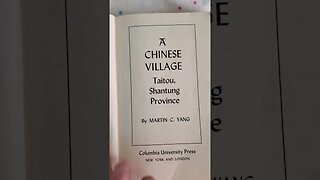 A Chinese Village, Taitou Shantung Province (N.E. China) by Martin C. Yang 1945 Intro #shorts