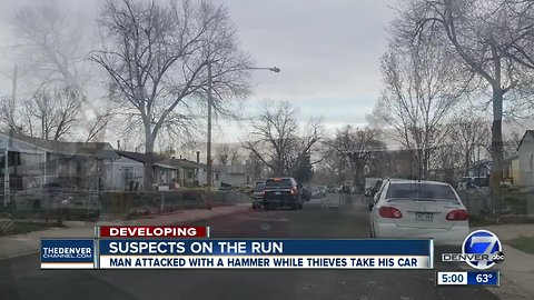 Homeowner hit with hammer in Adams County; suspects on the run after stealing Porsche, deputies say