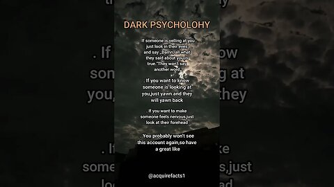 DARK PSYCHOLOHY.... #shorts #motivation