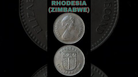 Rhodesia (zimbabwe) 1shilling 1964.#shorts #coinnotesz