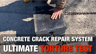 Ultimate Foundation Concrete Crack Repair System Torture Test