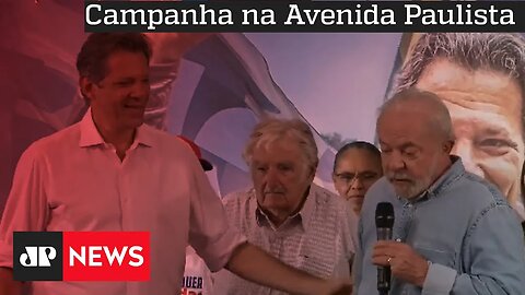 Lula e Haddad recebem Mujica no último dia de campanha