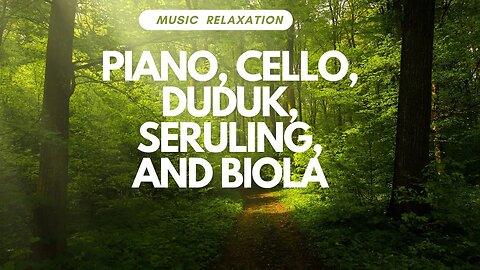 Music Relaxation in Paradise with Piano, Cello, Duduk, Seruling, and Biola