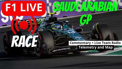 Live #Saudiarabiangp Race | Team radio live | Live Timing and GPS Map