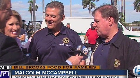 Palm Beach County Sheriff's Foundation donates to Bill Brooks' Food Drive