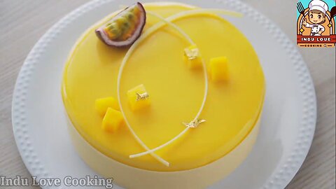 Mango Passion Fruit Mousse Cake good health_Yammy.#indulovecooking