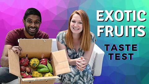 Malaysian tries exotic fruits in America