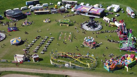 Flying my DJI mini 2 drone at Colchester Institute Essex my old college & Fun Fair part 2