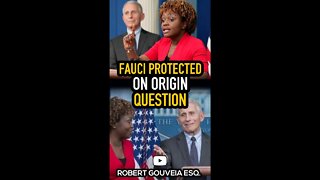 Fauci Protected on Origin Question #shorts
