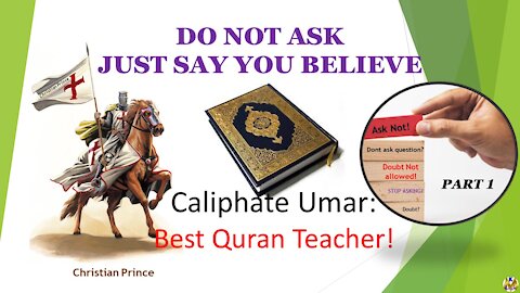 Caliphate Umar: Best Quran Teacher