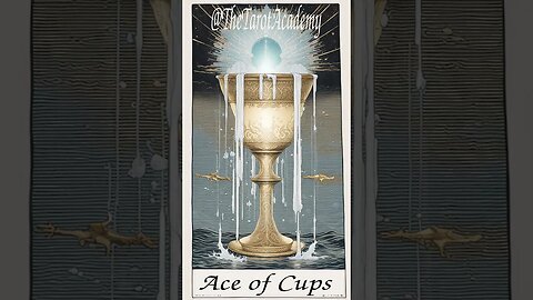 The Ace of Cups in a love reading meaning #learntoreadtarotcards #tarotmeaning #howtoreadtarotcards