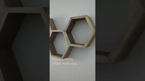 Honeycombs make walls #pop ! #woodworking #homedecor #diy
