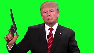 Donald Trump shoots Revolver Green Screen Footage HD Mpgun com