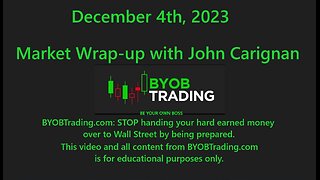 December 4th, 2023 BYOB Market Wrap Up. For educational purposes only.