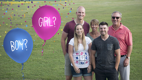 Incredibly unique skydiving baby gender reveal