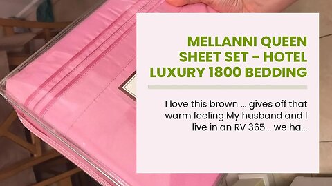 Mellanni Queen Sheet Set - Hotel Luxury 1800 Bedding Sheets & Pillowcases - Extra Soft Cooling...