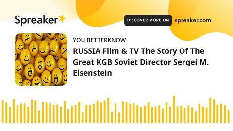 RUSSIA Film & TV The Story Of The Great KGB Soviet Director Sergei M. Eisenstein