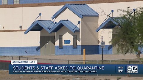 Students and staff asked to quarantine at San Tan Foothills HS