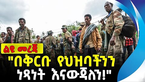 "በቅርቡ የህዝባችንን ነጻነት እናውጃለን!" | አማራ ፋኖ | ethiopia | addis ababa | amhara | oromo