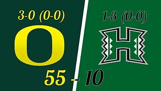 Oregon vs Hawaii - The Day After - Not perfect with Colorado headed to Autzen Stadium