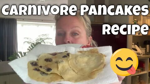 How to Make Carnivore Pancakes - Blueberries OPTIONAL!
