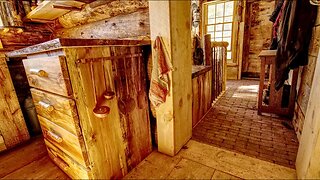 Building Stairs into the Root Cellar in my Off Grid Log Cabin