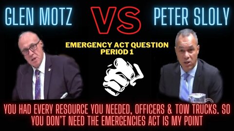You had every resource you needed before the Emergency Act Glen Motz questions ex chief Peter Sloly