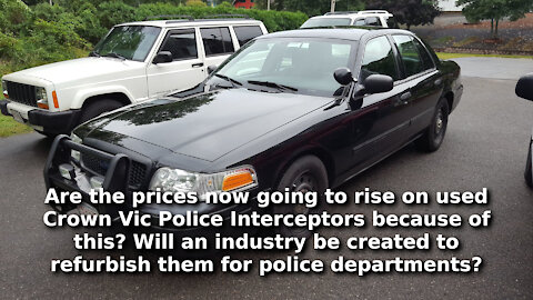 Police Are Returning Crown Victoria Police Interceptors to Service Due to the Chip Shortage