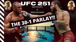 UFC 251 30-1 PARLAY BET (THE BEST 30-1 YOU’LL EVER GET!!)