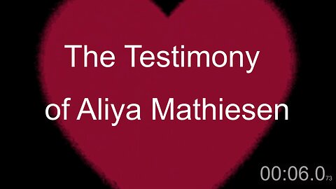Testimony of Aliya Mathiesen