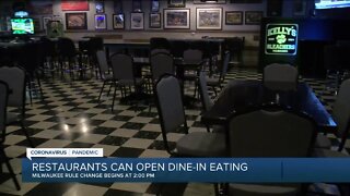 City of Milwaukee restaurants can begin reopening for indoor service Friday