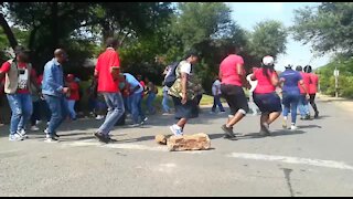 SOUTH AFRICA - Pretoria - Unisa Staff Protest - Video (uB4)
