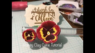 Pansy Clay Cane Tutorial