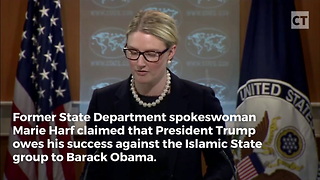 Marie Harf Claims Trump ISIS Success for Obama