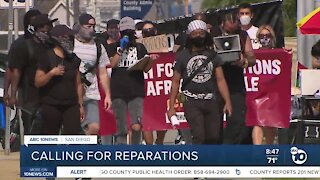 San Diego rally echoes calls for reparations